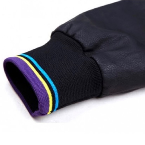 Kr3w MULTI COLOR Varsity Leather Jacket - Picture 12 of 13